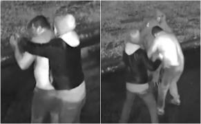 MASACRU, la miezul nopţii! Doi tineri filmaţi cum atacă un bărbat fără apărare, îl strangulează şi calcă în picioare până îşi dă ultima sulfare (VIDEO)