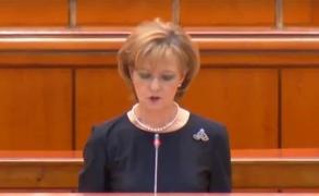 Discursul Principesei Margareta la şedinţa solemnă a Parlamentului, dedicat Regelui Mihai
