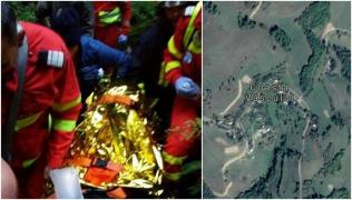 Tragedie în Alba, la Certege! O maşină de teren, cu patru tineri la bord, s-a răsturnat într-o râpă. Un băiat de 23 de ani a murit, şoferul a dispărut