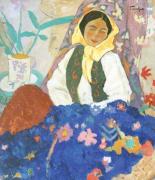 "Florăreasa" lui Tonitza, vândută cu o sumă record la o licitaţie, în Bucureşti. Tablouri de Grigorescu sau Petrașcu, la fel de valoroase