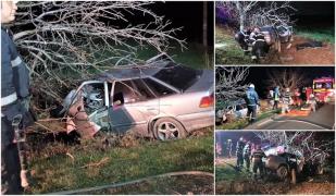 Tragedie în Constanţa, în apropiere de Ciocârlia! O tânără a murit după ce s-a izbit cu maşina de un copac. Şoferul este în stare critică (Video dramatic)