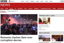 Reacţii în presa internaţională, după protestele de miercuri, din România