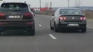 VIDEO! Şoferul care şicana alţi participanţi la trafic pe DN 1, în weekend, a fost identificat de poliţişti. Ce sancţiune a primit