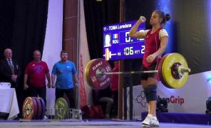 SPECTACULOS! Loredana Toma, TREI MEDALII DE AUR la Campionatul European de haltere pentru ROMÂNIA! (VIDEO)