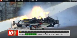 Moment dramatic la Indianapolis! Pilotul francez Sebastien Bourdais a ajuns la spital, după ce maşina lui s-a răsturnat şi a luat foc (VIDEO)