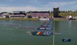 Încă o victorie la canotaj pentru România! Echipajul 8+1 feminin a câştigat medalia de aur la Europene