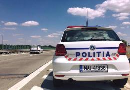Un tânăr a furat o mașină de pe autostrada A1, dintr-o benzinărie, ca să ajungă mai repede la Sibiu. Ce au descoperit polițiștii când l-au prins
