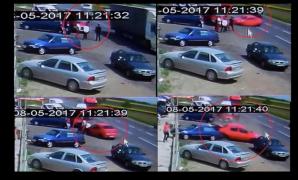 Accident TERIFIANT provocat de o şoferiţă la Buzău. Oameni spulberaţi, victime multiple, imagini DRAMATICE surprinse de camere (VIDEO)