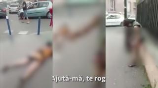 AJUTĂ-MĂ, TE ROG! Iată momentul când ROMÂNCELE ZAC ARSE PE STRADĂ și NIMENI NU LE AJUTĂ, după ce trei indivizi au turnat pe ele benzină și LE-AU DAT FOC