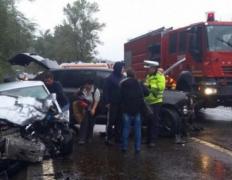 CARAMBOL în Mureş. Şapte maşini s-au CIOCNIT pe drumul european E60