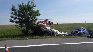 Accident grav pe Autostrada Soarelui! 7 victime, dintre care una a fost luată de elicopterul SMURD