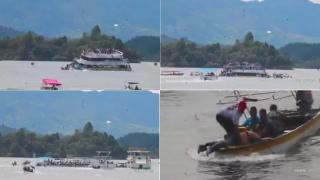 VIDEO ÎNFIORĂTOR! Momentul când o navă de pasageri se scufundă cu PESTE 150 DE OAMENI la bord