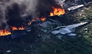 Tragedie aviatică în SUA! Un avion militar s-a prăbuşit în statul Mississippi. Sunt cel puţin 16 morţi (VIDEO)