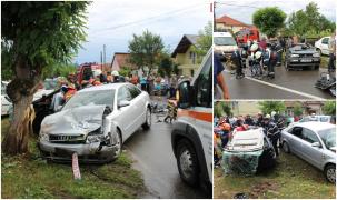 ACCIDENT GROAZNIC în Cluj, în urmă cu puţin timp! Soţ şi soţie, SPULBERAŢI intr-o întersecţie. Sunt VICTIME ÎNCARCERATE, o persoană a MURIT
