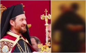 Noi IMAGINI SCANDALOASE cu Episcopul de Huşi! Corneliu Bârlădeanul ar fi fost filmat "în timp ce-şi bate joc de mitra episcopalã" (VIDEO)