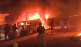 ATENTAT soldat cu cel puțin 15 morți în urmă cu puțin timp! O explozie puternică a zguduit o staţie de autobuz, fiind urmată de un incendiu devastator (VIDEO)