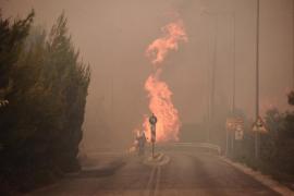 INCENDIU uriaş la Atena! Sute de copii au fost evacuaţi din două tabere de vacanţă! Mai multe case s-au făcut scrum