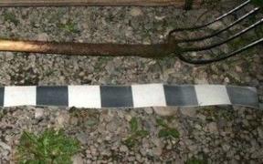 Un vasluian a snopit în bătaie o femeie CU FURCA pentru că a îndrăznit să-l contrazică. La fel și pe un vecin, care-i striga s-o lase în pace