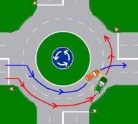 Cine are dreptate? Cei mai mulţi şoferi procedează GREŞIT în sensurile giratorii!