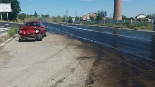 Pericol de explozie la Brăila! Rezervorul unui TIR s-a spart, după un accident în lanţ la intrarea în oraş