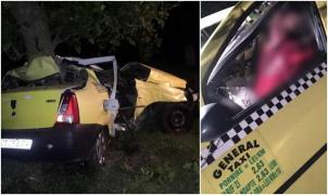 SFÂRŞIT GROAZNIC pentru un taximetrist, după ce s-a izbit violent cu maşina de un copac, pe DN3! Bărbatul a fost GĂSIT MORT între fiarele contorsionate