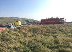 O plajă din Marea Britanie a fost evacuată în urma scurgeri toxice. 50 de oameni au suferit iritații și probleme de respirație