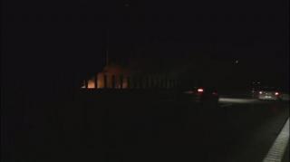 Incendiu de vegetație pe Autostrada A2. Șoferii sunt avertizați să conducă prudent, din cauza vizibilității reduse