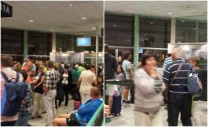 Zeci de turişti români, în continuare BLOCAŢI în Lisabona! APEL DISPERAT: "A venit poliţia pentru a ne EVACUA din aeroport!" (VIDEO)