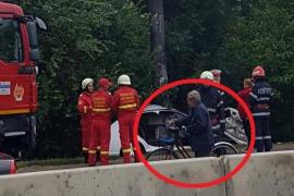CUTREMURĂTOR! Un biciclist care a trecut pe langa GROAZNICUL ACCIDENT de la Româneşti A MURIT la câţiva metri distanţă