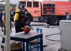 Incendiu violent  la Constanţa. O clădire de patrimoniu a fost cuprinsă de flăcări. Imagini DRAMATICE