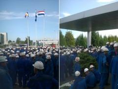 GREVĂ SPONTANĂ la Şantierul Naval "Damen" din Galaţi. Câteva sute de angajaţi sunt nemulţumiţi de nivelul salariilor, dar şi de condiţiile de muncă (VIDEO)