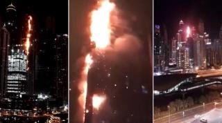 Bloc turn cu 79 de etaje, ÎN FLĂCĂRI! Clădirea, una dintre cele mai înalte din lume, a fost EVACUATĂ de pompieri (IMAGINI DRAMATICE)