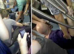Momente de PANICĂ la metrou! Un bărbat a LEŞINAT din cauza căldurii şi a fost ajutat de oamenii prezenţi - VIDEO