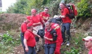 Operaţiune de salvare în Munţii Bucegi: Salvamontiştii au venit în ajutorul unui turist care a rămas blocat pe Jepii Mici