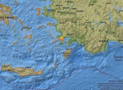 Cutremur PUTERNIC, în această dimineaţă, în apropierea coastelor Turciei