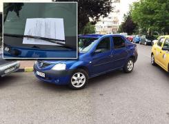 Scene incredibile în trafic! Un radar NEINSCRIPŢIONAT a fost amendat de Poliţia Locală pentru că a parcat neregulamentar