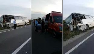 ULTIMA ORĂ! Impact VIOLENT între un autocar cu pasageri din Serbia și un camion, în Satu Mare. Sunt cel puţin 13 VICTIME. A fost activat PLANUL ROȘU de intervenție