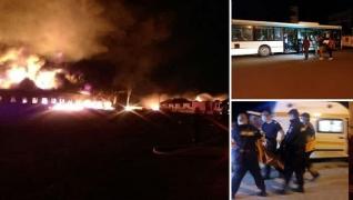 Sute de oameni evacuați în urma incendiului de la fabrica de uleiuri din Orăștie. E pericol din cauza poluării, transmit autoritățile