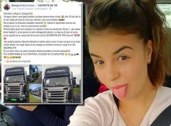 O româncă de 23 de ani este cea mai tânără şoferiţă de TIR din Europa: 'De atunci m-am îndrăgostit efectiv' - GALERIE FOTO