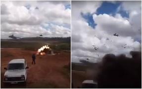 INCIDENT GROAZNIC sub privirile lui Vladimir Putin! Un elicopter de luptă lansează o rachetă în mulțimea de spectatori. Ce a urmat e TERIFIANT (VIDEO DRAMATIC)