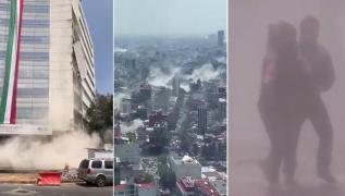 Clădiri PRĂBUȘITE și PANICĂ generală în Mexic, după ce un cutremur de magnitudine 7 pe scara Richter a lovit Puebla cu puțin timp în urmă (VIDEO)