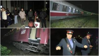 ACCIDENT FEROVIAR în Cluj! Un tren de călători a DERAIAT la ieşirea din Dej. Garnitura a sărit de pe şine! (FOTO + VIDEO)
