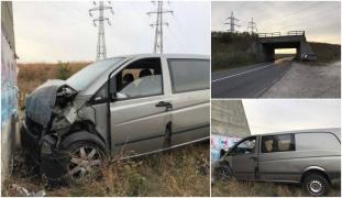 ACCIDENT ÎNFIORĂTOR în Constanţa! Un tânăr A MURIT după ce s-a IZBIT cu maşina într-un cap de pod. Băiatul nu avea permis