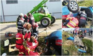 ACCIDENT TERIBIL în Bihor, provocat de şoferul unui tractor! Sunt mai multe VICTIME, o adolescentă a rămas încarcerată (GALERIE FOTO)