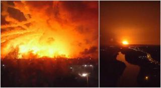 ALERTĂ la graniţa României! Ucraina şi-a ÎNCHIS SPAŢIUL AERIAN din cauza unui incendiu devastator. Arde un depozit de armament și muniție! (VIDEO)