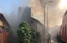 INCENDIU puternic în Capitală, în zona Piaţa Sudului! TREI persoane au nevoie de îngrijiri medicale (VIDEO)