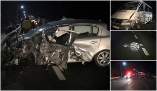 Carambol teribil pe DN17, în Podirei, după ce un şofer a adormit la volan. 17 persoane implicate în cumplitul accident! (Video)