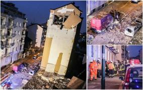 Explozie devastatoare într-un bloc din Milano, în nordul Italiei. O parte a clădirii riscă să se prăbuşească, sunt mai multe victime (Imagini dramatice)