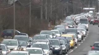 Marea întoarcere din minivacanţă: trafic aglomerat pe autostrada A1
