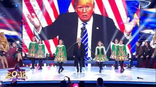 "Donald Trump" a dansat pe muzică irlandeză, la Revelionul Starurilor, cu Dan Negru